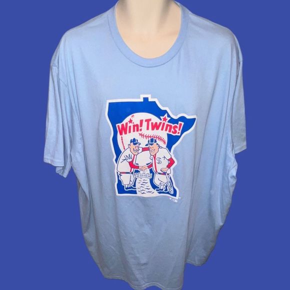 NWT Minnesota Twins Fanatics Branded Huntington 
T-Shirt - Light Blue 4X - Picture 1 of 4